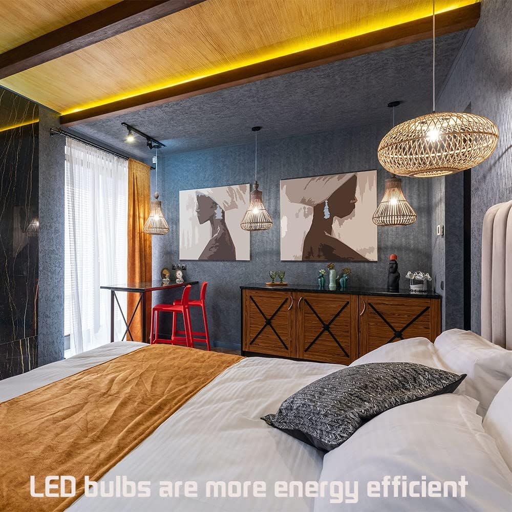 FEILEMAN E27 LED Light Bulb Edison Screw, 13W 1521Lm (100W Replace) Bright Warm White 3000K A60 LED Bulb, Not Dimmable Classic a Light Bulb, Pack of 6 image number 5