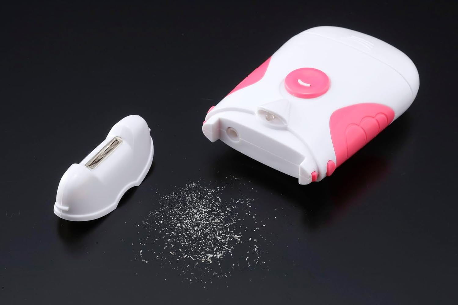 FUJIPACKS Electric Nail Clipper with LED Light - Modern Pink/White Nail Clipper image number 1