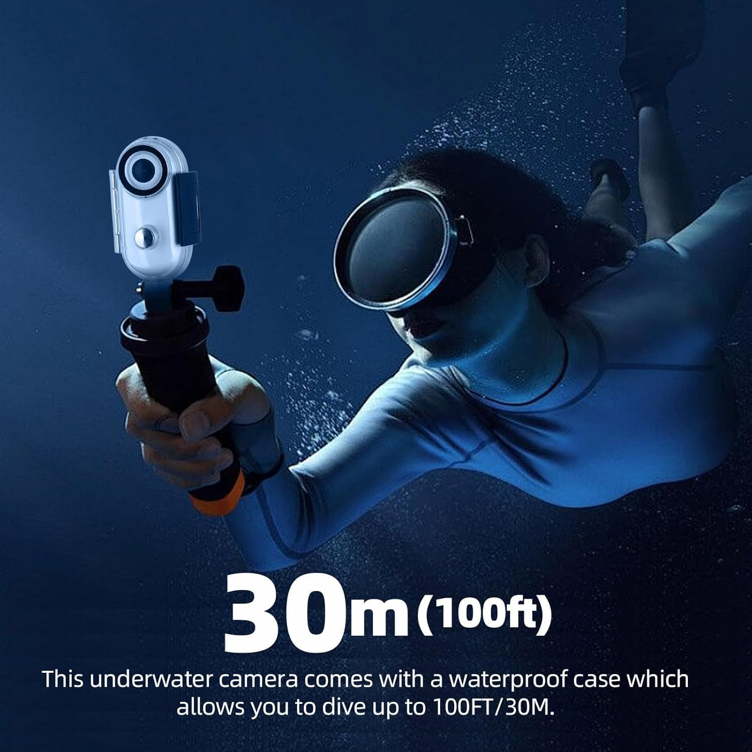 Body Camera Cam, 1080P Thumb Action Camera with Spring Clip, Wearable Necklace Mini Body Camera, Helmet Cam for POV Recording, Portable Vlogging,Cycling, Motorcycle, Travel (1080P White) - 1080P Black image number 5