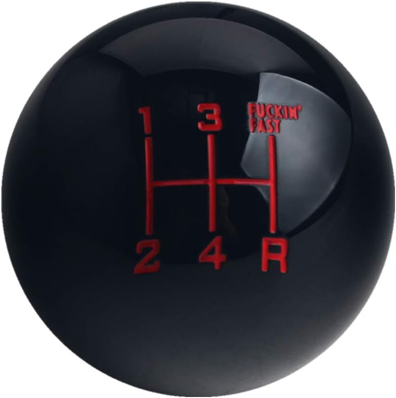 DEWHEL Fing Fast Shift Knob 5 Speed Short Throw Shifter M12X1.25 M10X1.5 M10X1.25 M8X1.25 Black
