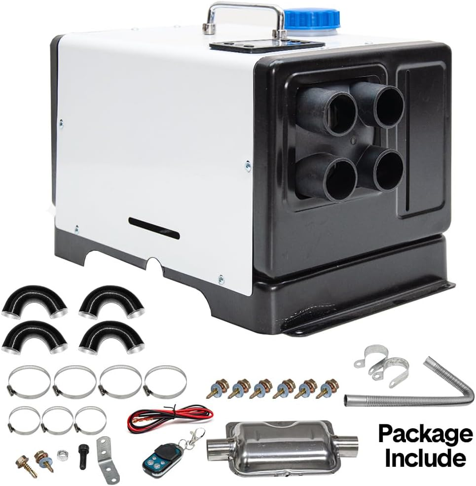 ALSTON Car Diesel Heater 12V/8KW Portable Parking Heater Fast Heating Thermostat 6 Level Adjustment with LCD Display for Car Truck Boat RV Campers Caravan image number 4