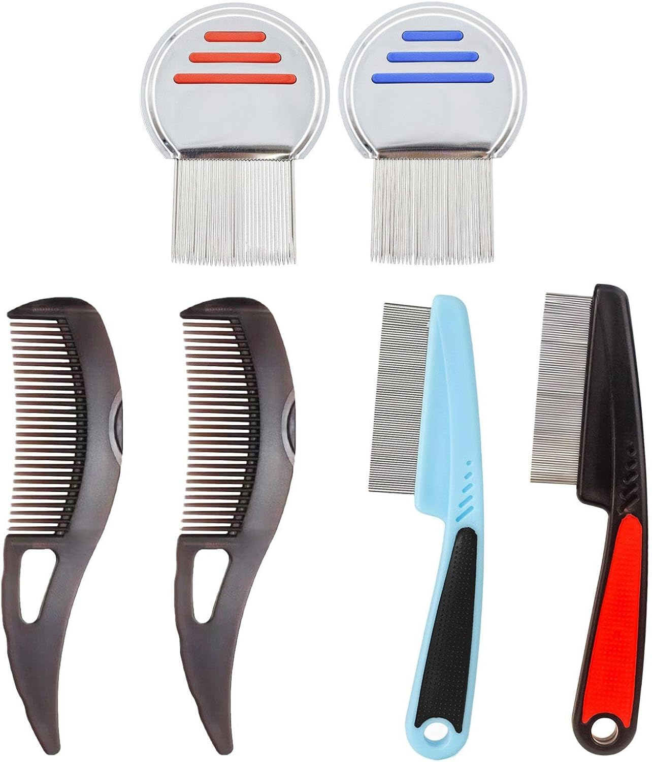 6 Pieces Fine Tooth Comb, Hair Care Supplies, Multifunctional Comb, Hair Comb Tools image number 1
