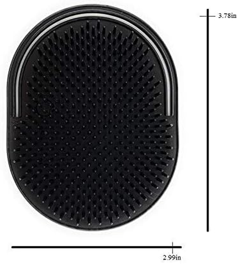 GBS 8Pcs Multi Colored Shower Palm Brush for Men or Women, Portable Hair Brushes Beard Shampoo Brushes Pocket Comb Scalp Massager Brush for Travel image number 3