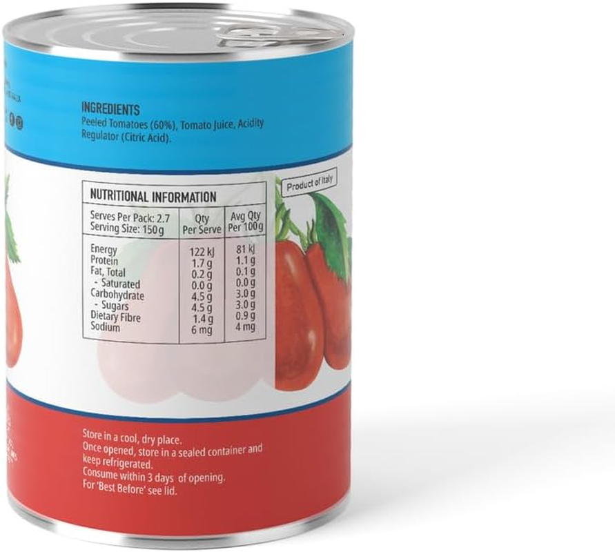 LA BELLA SAN MARZANO PEELED TOMATOES 12X400G