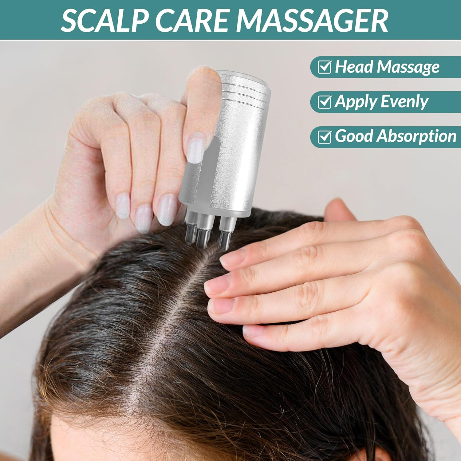 Savul Shine Scalp Oil Applicator, Essential for Hair Root Growth,Comb Bottle, Massager - Graduated 10Ml Scale for Head Care image number 6