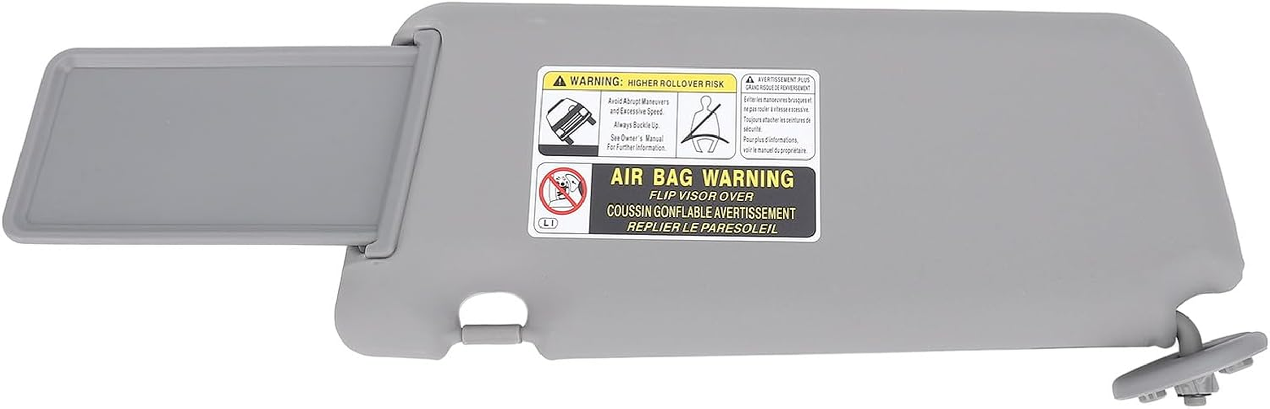 Right Passenger Side Sun Visor for RAV4 2004-2005, Sun Visor with Makeup Mirror, Car Sunvisor Replacement, Car Sun Shade Visor (Gray)