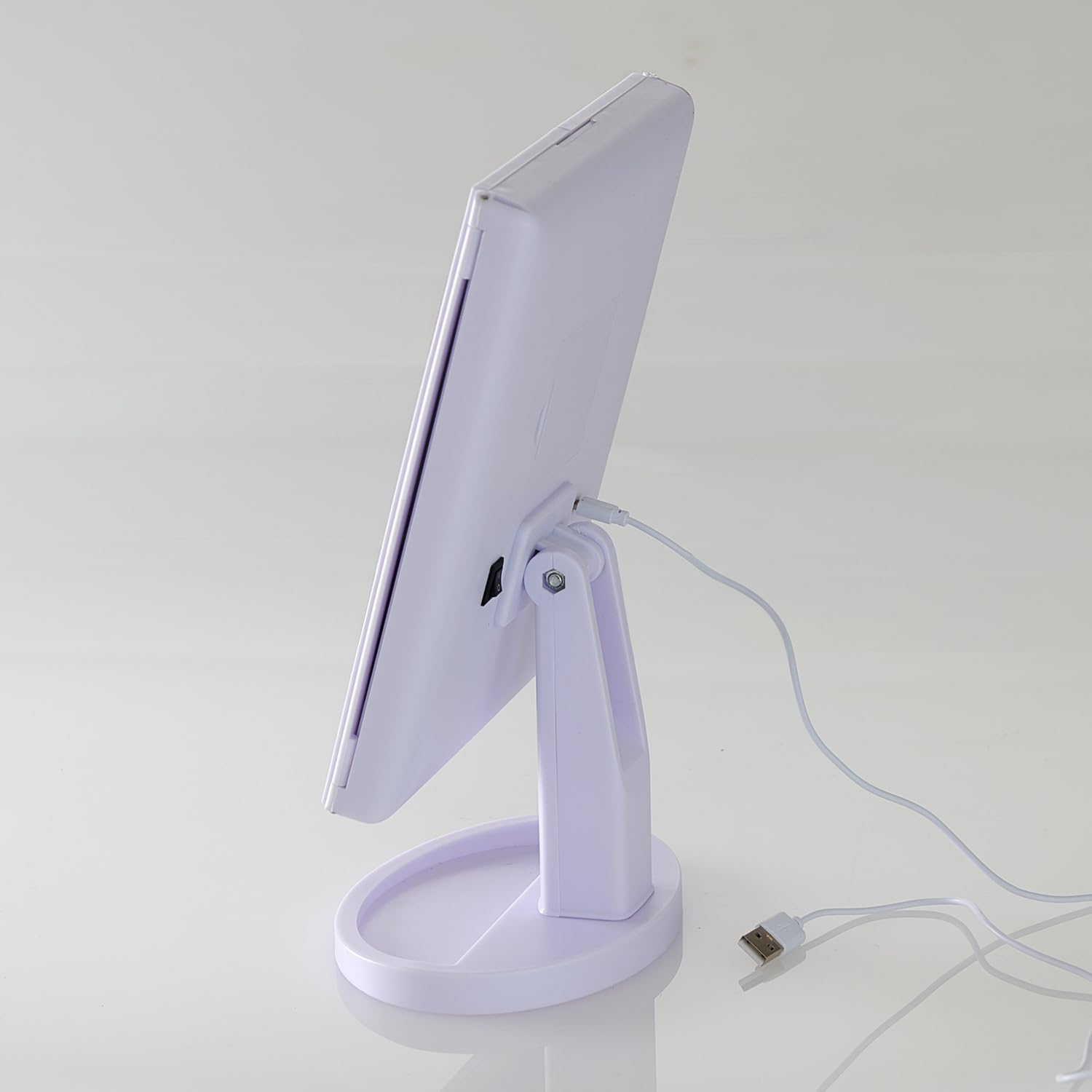 3 Pagen LED Vanity Mirror - Makeup Mirror with Lighting - Makeup 3X/2X/1X Magnifying Mirror with Dimmable Light - 24 Leds - Battery Operated & USB Cable Use - White image number 5