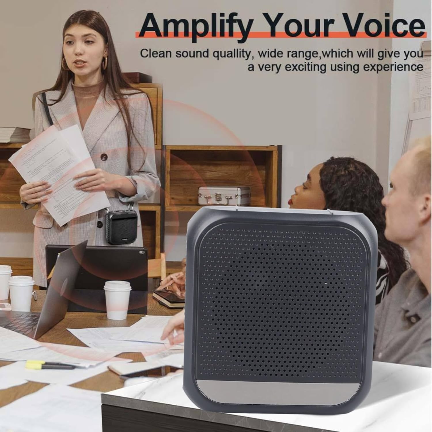 Bluetooth Voice Amplifier for Teachers with Headset Microphone Voice Amplifier for Teachers for Teachers with Headset Microphone & Referee Gear image number 3