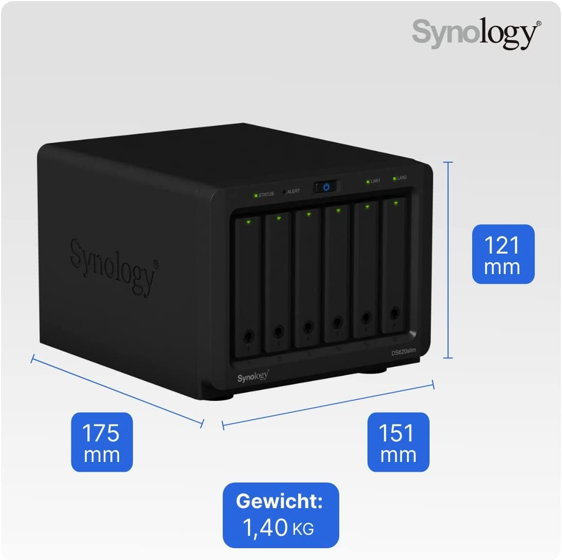 Synology Ds620Slim Diskstation 6-Bay NAS image number 5