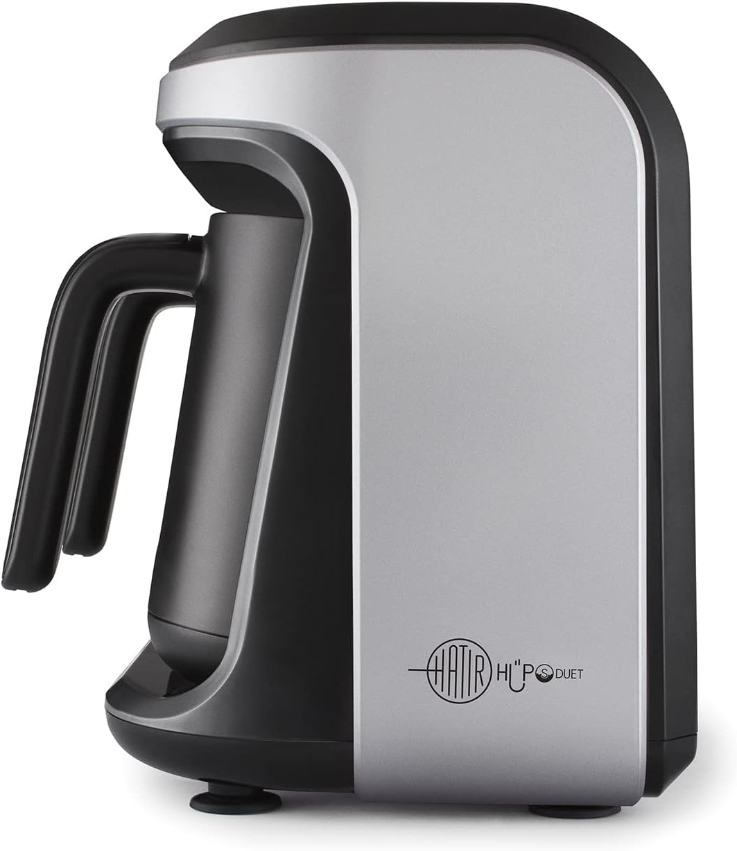 Karaca Hatır H&uuml;ps Duet Turkish Coffee Machine, Silver 1400 W Fully Automatic Coffee Maker, Turkish Coffee Machine, Simple Coffee Traditional Coffee Maker image number 5