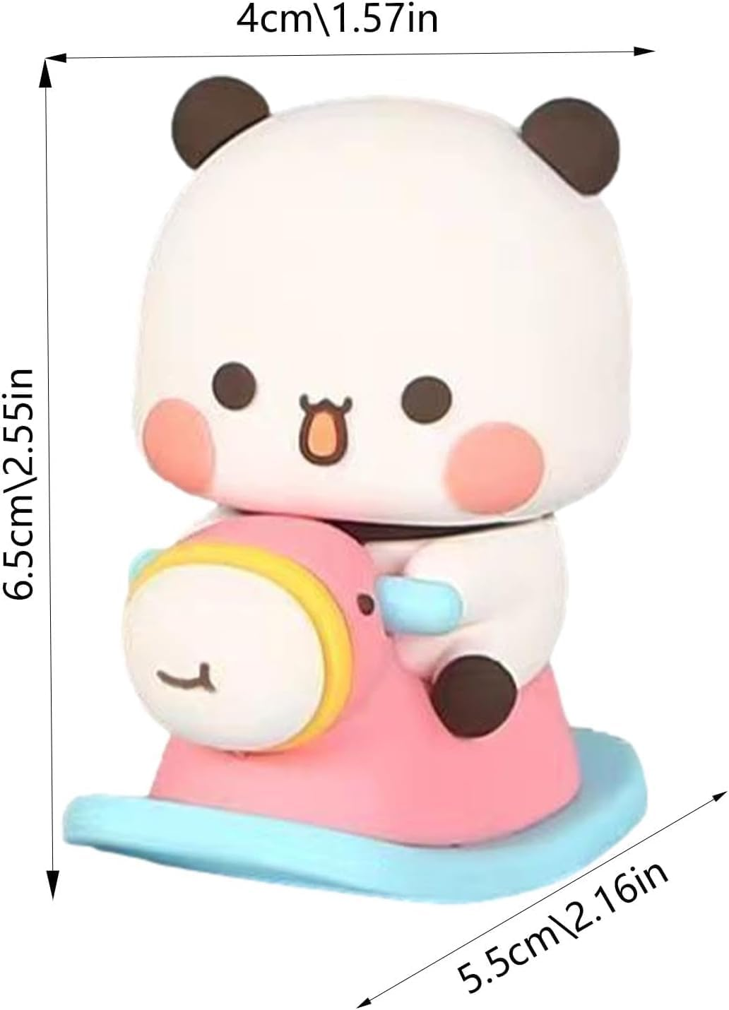 Generic Bubu and Dudu Merchandise - Cute Dudu Bubu Panda Statue Dashboard Decoration, Bear Statue Desk Decor Cute Car Decor, Small Figurines Ornaments image number 6