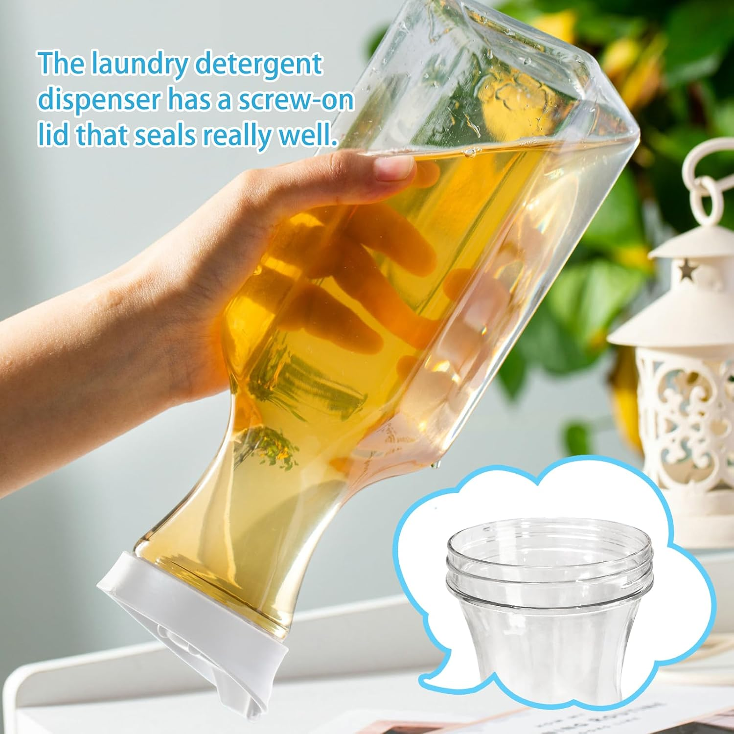 4 Pcs 53Oz Laundry Detergent Dispenser,Laundry Soap Dispenser for Laundry Room Decor,Liquid Laundry Detergent Dispenser for Fabric Softener,Bleach,Powder,Beads