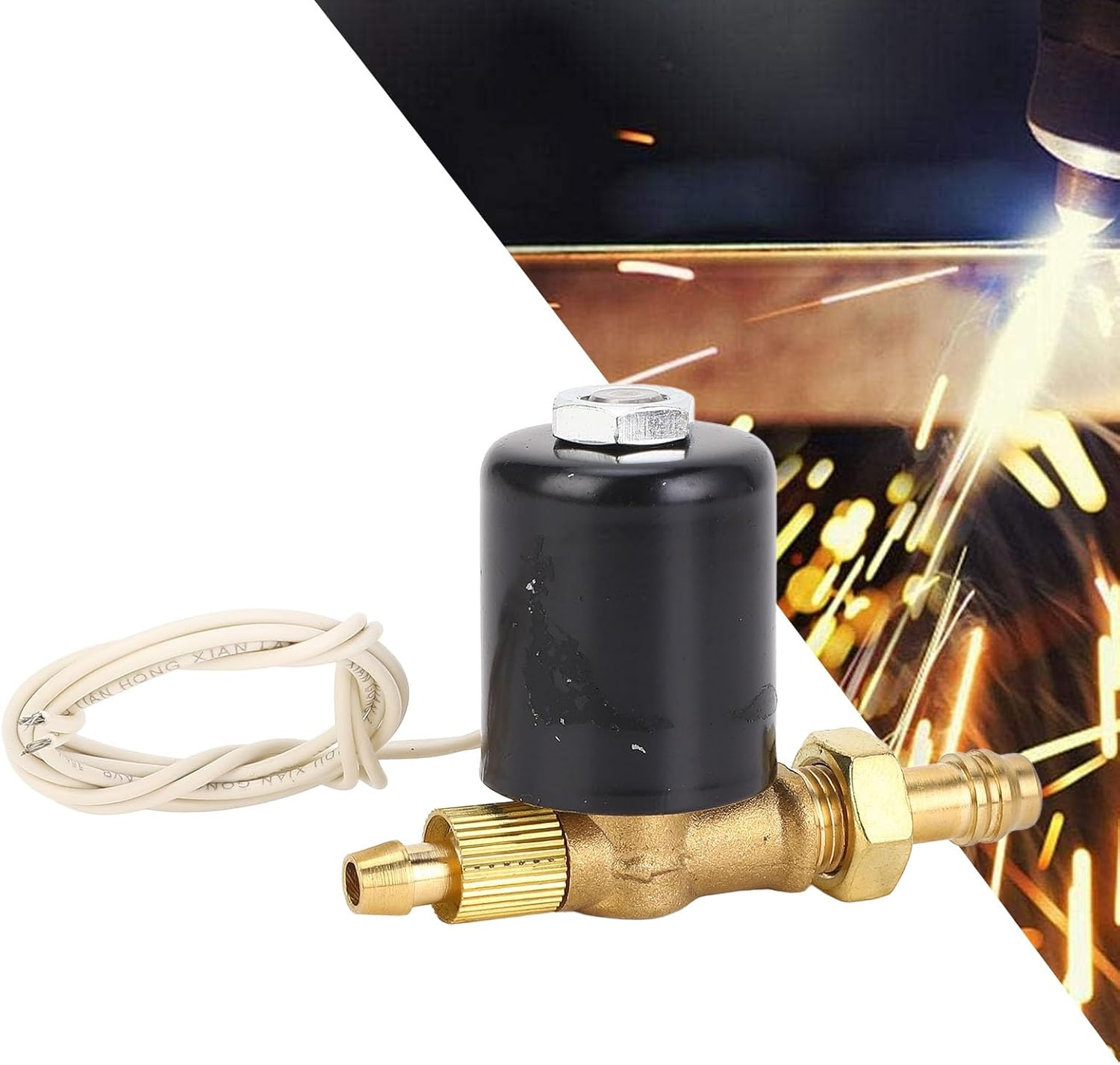 Jectse Robust 24V Solenoid Valve for Welding Machine - Stable Performance for Water Gas Oil Medium (AC24V) image number 2