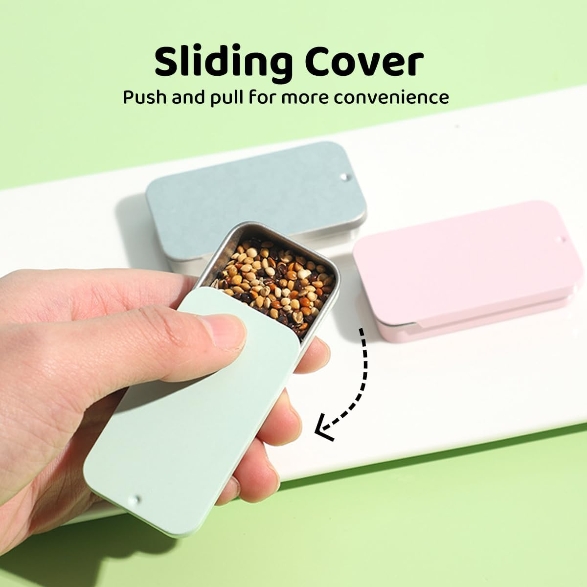 AIMALL 2 PCS Training Bird Food Box - Parrot Hands Training Feeding Tank for Tiger Skin, Peony, Xuan Feng, Bug Reward Props, Insect Box Feeder - Pink-2Pcs image number 2