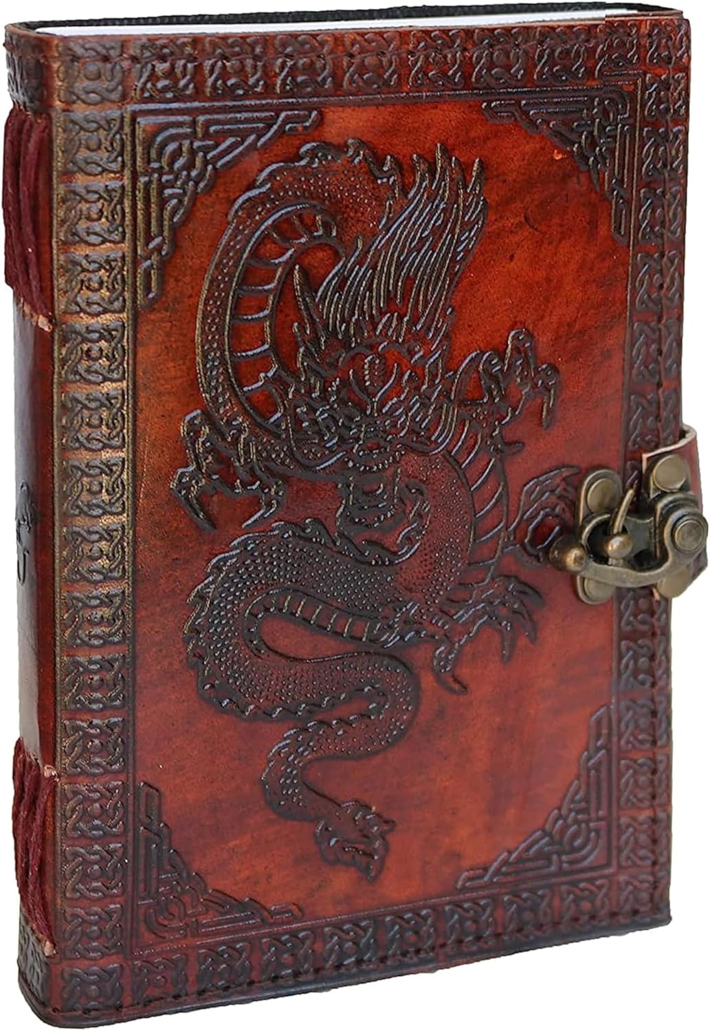 Dragon Ball Z Shenron Leather Blank Grimoire Leather Journal Book of Shadows Spell Book Leather Diary Journal Notebook Sketchbook for Artists image number 2