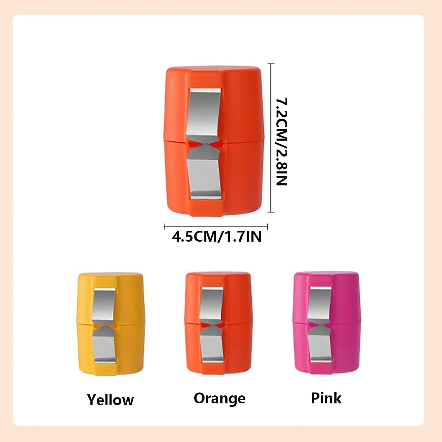 3Pcs Egg Shell Opener, Egg Opener Tool, Egg Shell Breaker, Egg Cracker Separator Handheld Egg Opener, Egg Peeler Tool, Kitchen Gadgets for Cooking Camping (Orange&Pink&Yellow) image number 5