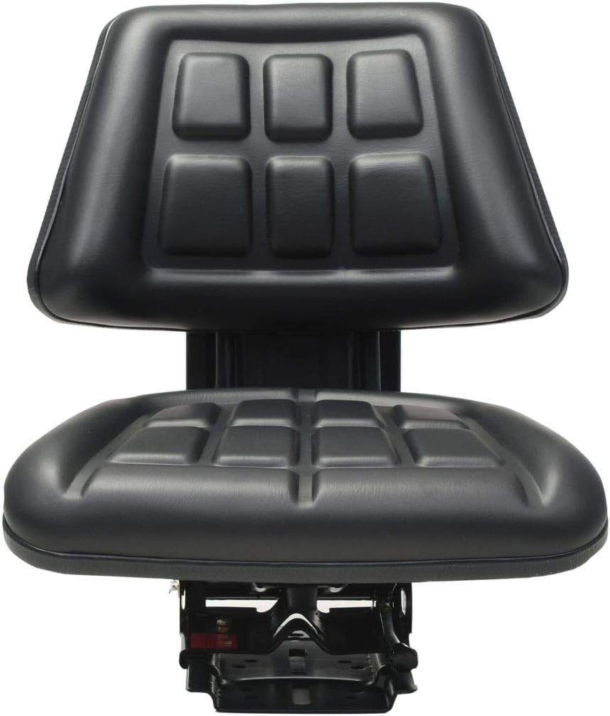 Vidaxl Heavy-Duty Tractor Seat with Suspension and Multiple Adjustments - Comfort Design, Durable Steel Frame and Water-Resistant PVC Upholstery - Black image number 5