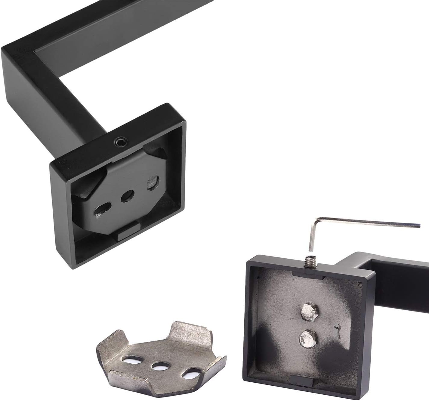 Toprema Toilet Paper Holder Tissue Roll Holder Hanger SUS304 Stainless Steel Matte Black Bathroom Lavatory Hardware Wall Mount image number 4