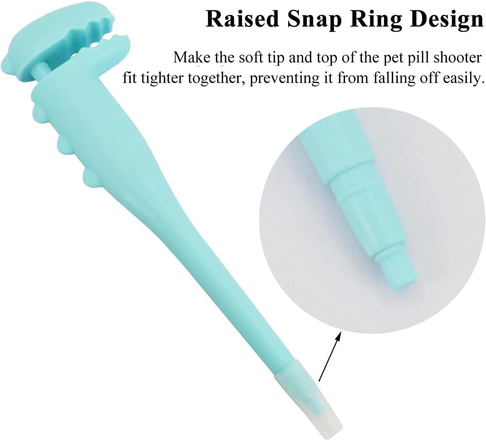 HYAVIA 2 Pack Cat Pill Dispenser &ndash; Dinosaur Design, Silicone Tip Medicine Pusher for Cats, Puppies & Small Pets, Reusable & Easy to Clean image number 6