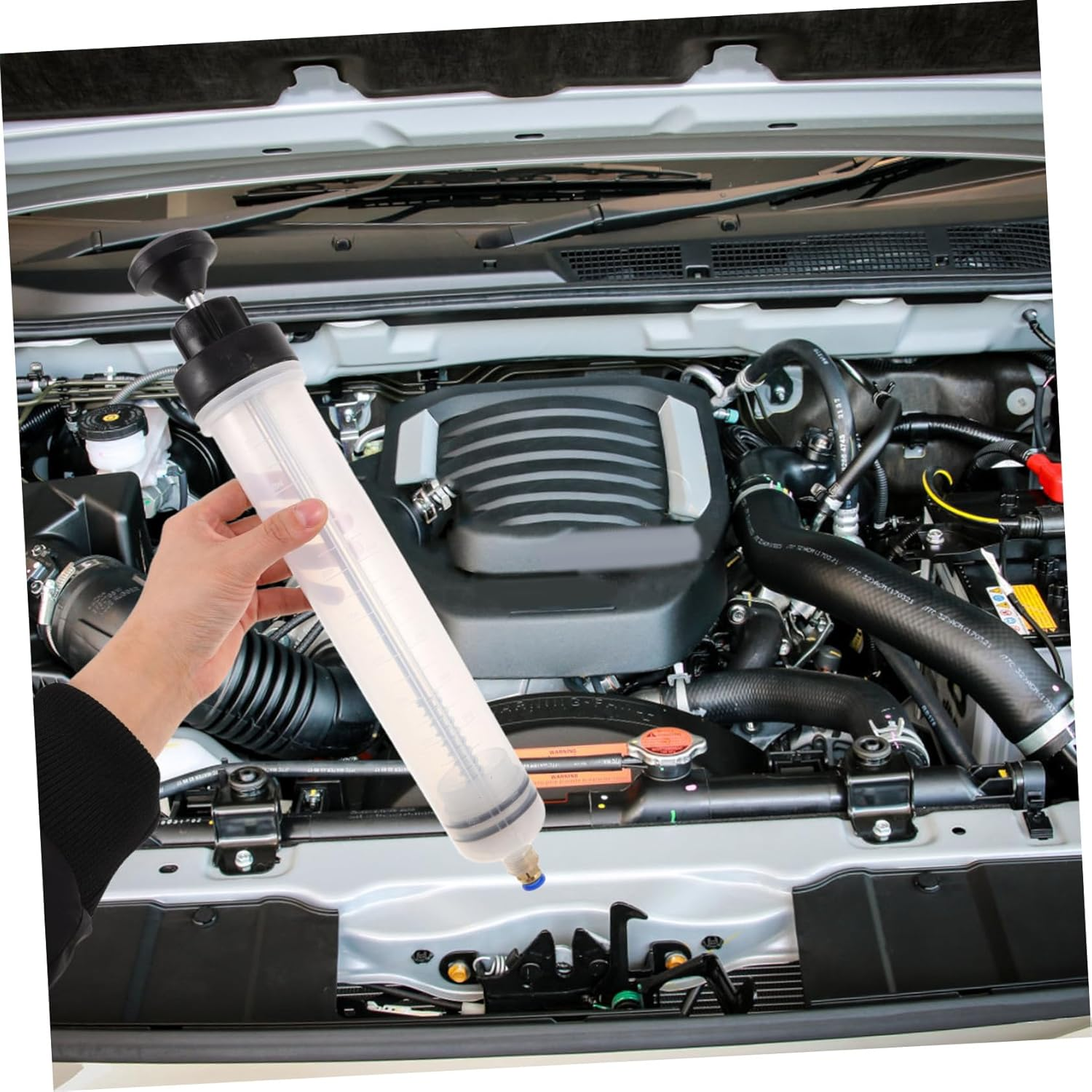 DINHEAROM 1Set Manual Versatile Automotive Fluid Extractor for Engine Oil and Change Efficient and Easy Use Changing Tool image number 1