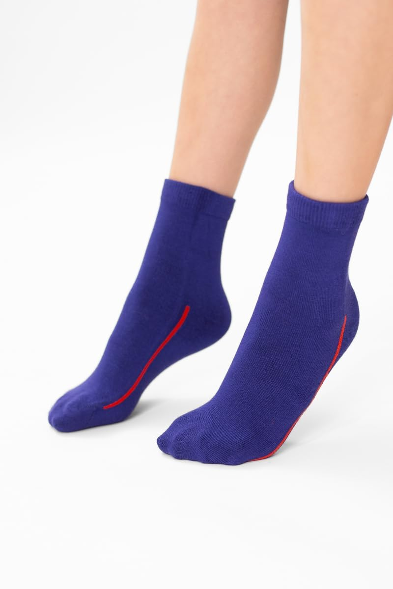 Easy-On Socks &ndash; Bamboo, Seamless Feel (Pack of 5) for Kids with Guiding Line image number 2