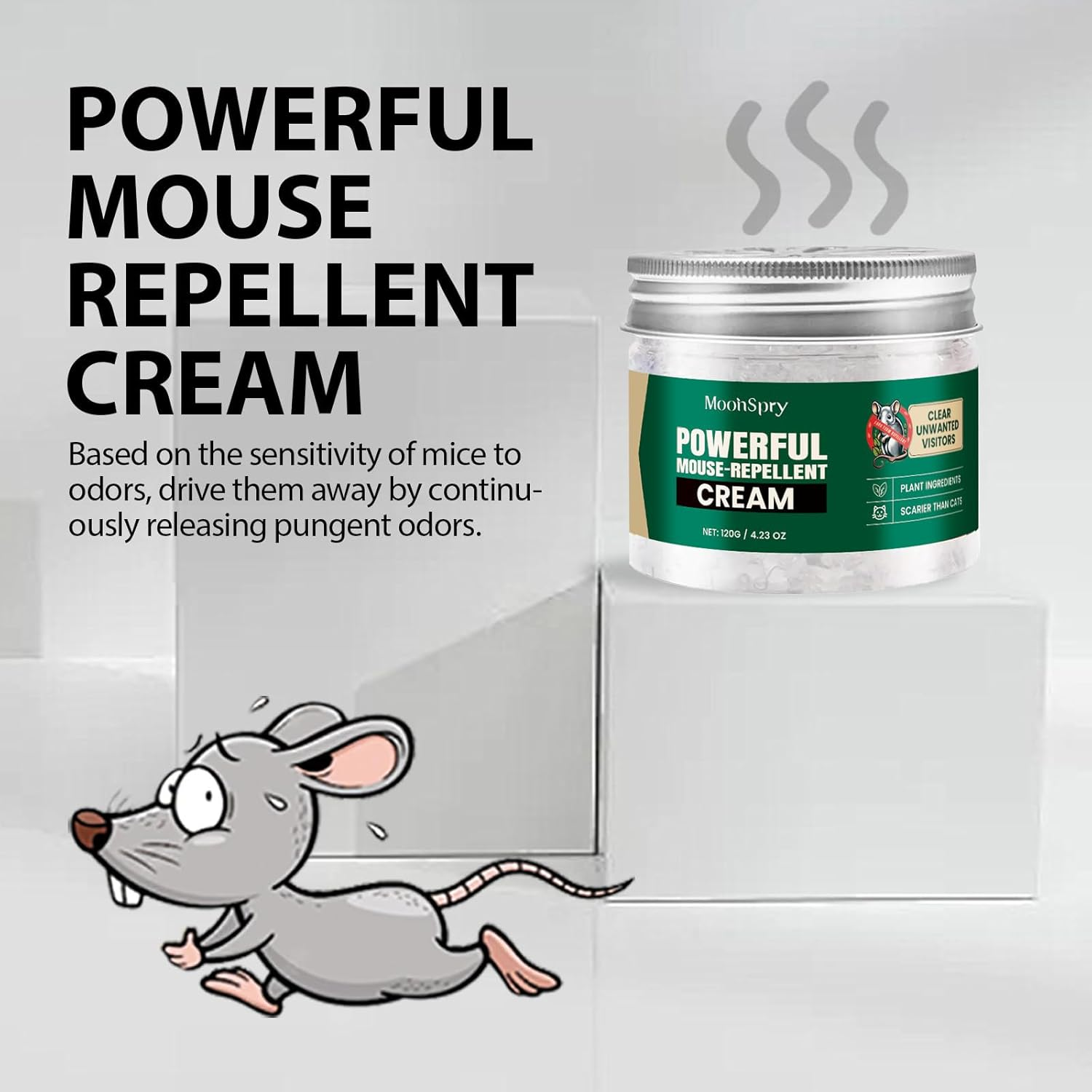Animal Repeller,Rodent Repellent Cream, Powerful Mice Repellent,（2Pcs） image number 4