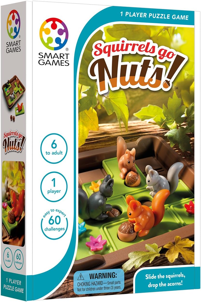 Smart Games Squirrels Go Nuts Puzzle Multicolour image number 3