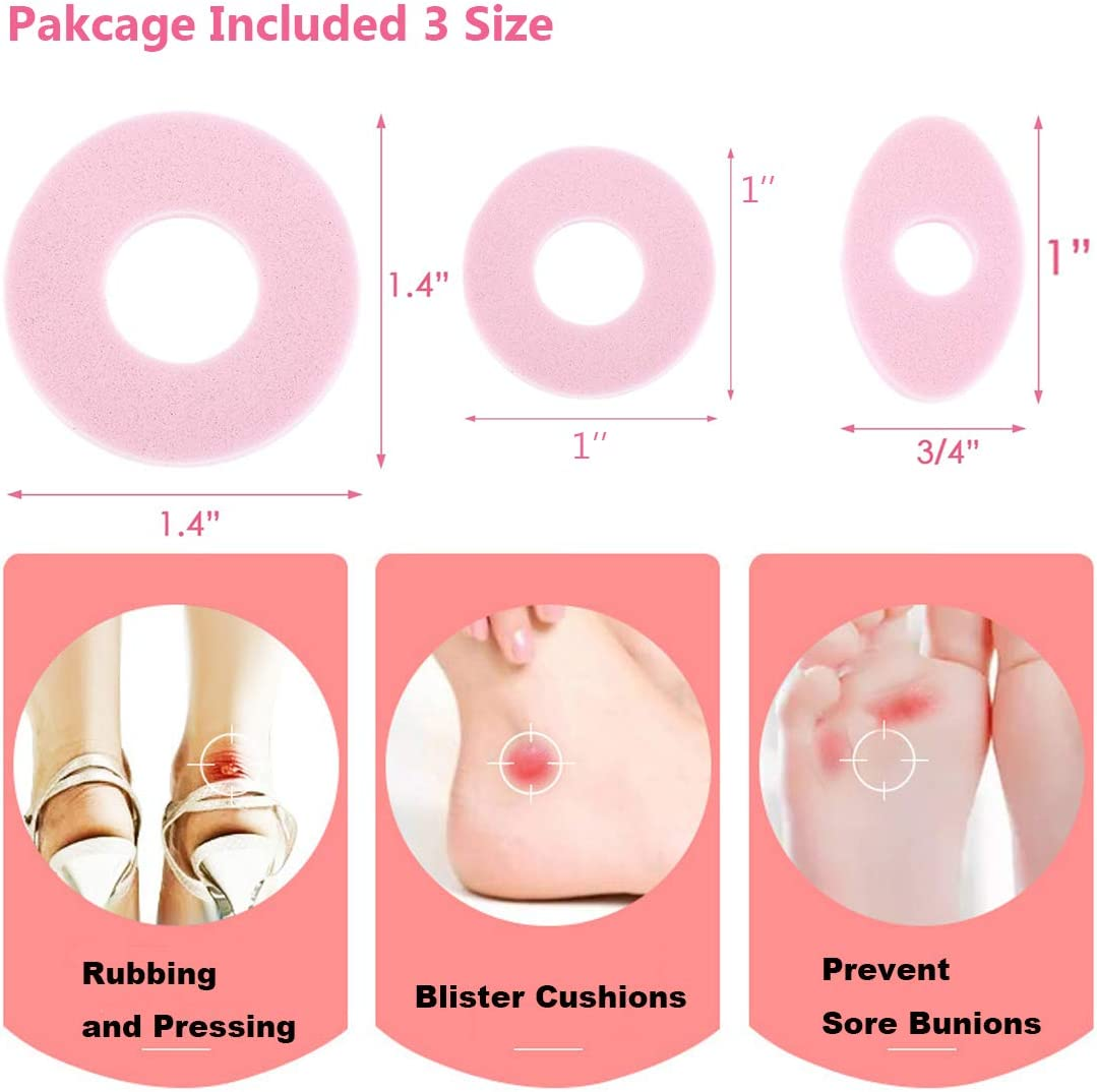 Corn Cushion Pads 66 Counts Variety Pack Foam Corn Protectos Pads for Foot, Toe Callus and Feet Sore image number 1