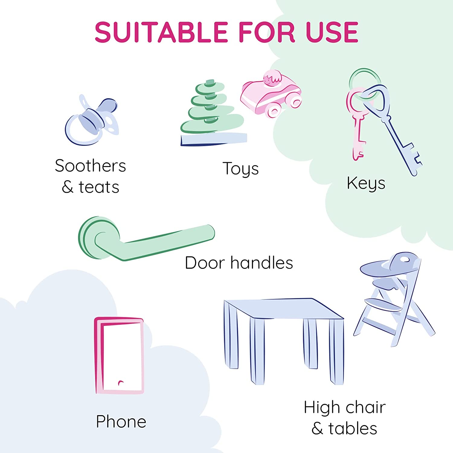 Babyu Cushie Step up + Milton Antibacterial Surface Wipes, 30 Pack + Milton 3 in 1 Antibacterial Surface Spray 500Ml image number 3