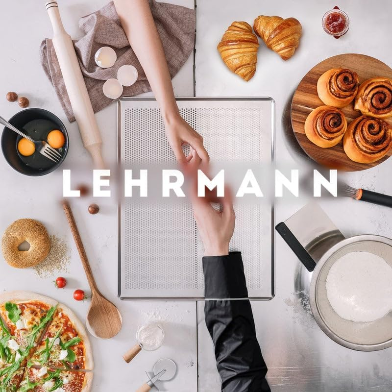 LEHRMANN Perforated Tray 45.5 X 37.5 Cm with Non-Stick Coating Baking Tray Cake Tray Baguette Tray Pizza Tray Compartment/Replacement for Oven Bosch Neff Siemens image number 5