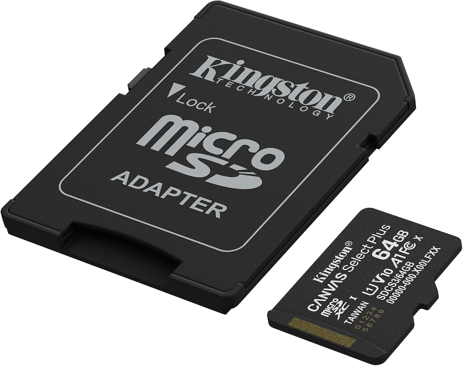 Kingston Canvas Select plus Microsd Memory Card 64GB Microsdxc Gen3 100Mb/S A1 Card + Adapter - SDCS3/64GB image number 3