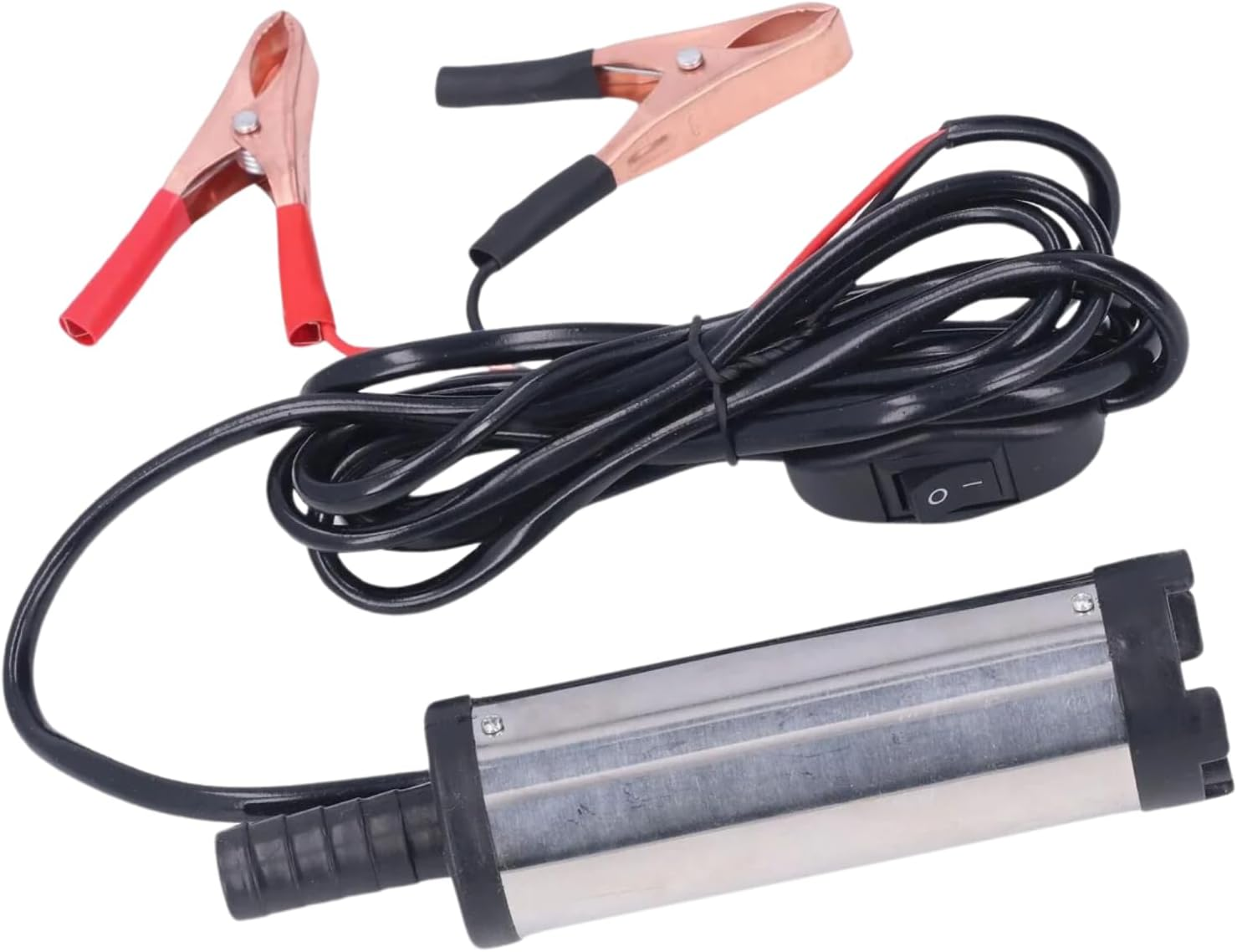 EZONEDEAL 12V Stainless Steel Diesel Fuel Pump, Electric Submersible Water Pump Multifunctional Transfer Vessel for Water Oil Kerosene Auto Car Truck Caravan Boat 12 L/Min Refueling Tool image number 5