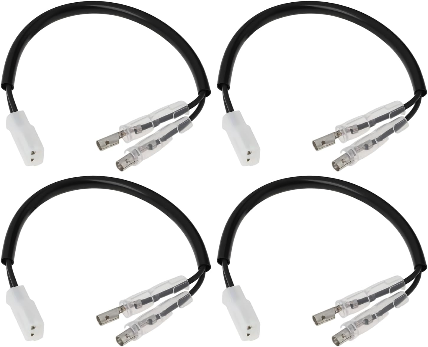 Ecsing 4Pcs Motorcycle Indicator Adaptor Leads Compatible with Royal Enfield Interceptor 650 GT image number 6