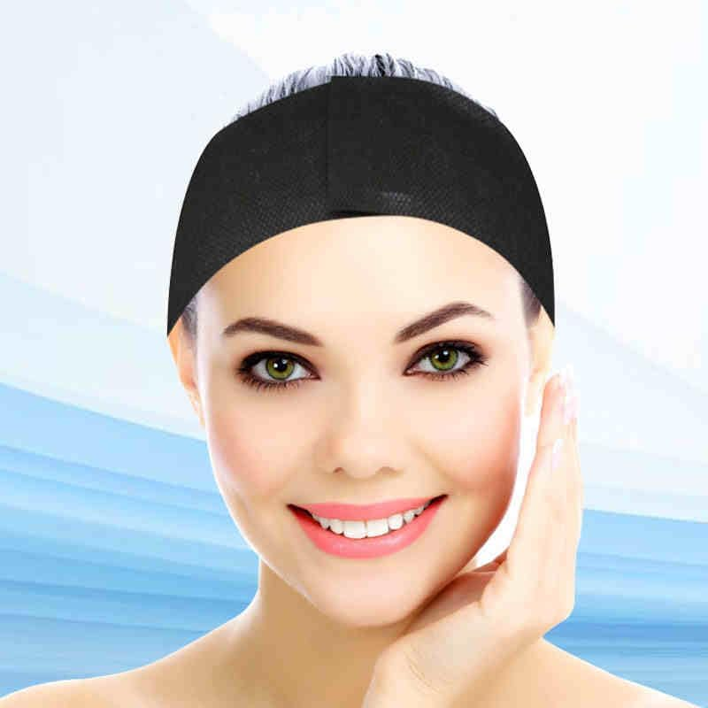Acycoin2A 100 Ct. Disposable Stretchable Headband with Closure for Spa Facial Treatment Non-Woven Individually Wrapped Hair Wrap image number 6