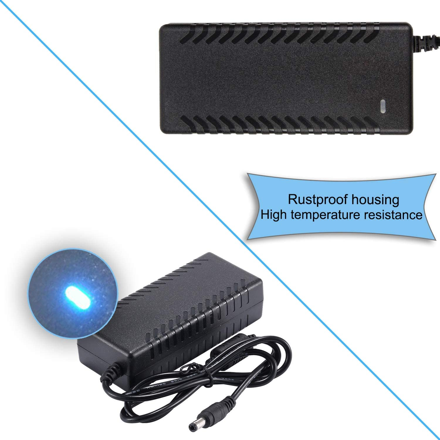 12V 4A Power Supply - Cfsadapter AC 100-240V 50/60Hz to DC 12 Volt 4 Amp 4Amp 48W Power Converter Charger 12V4A for 12V LED Strip Lights CCTV Camera image number 5