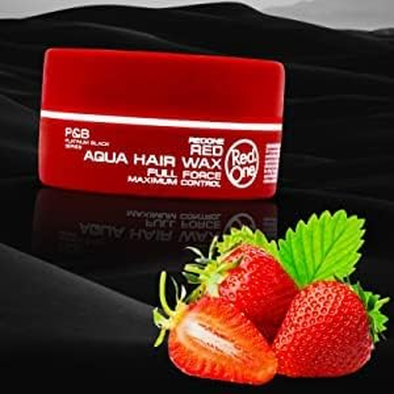 4 X Red One Maximum Control Red Aqua Hair Wax 150Ml image number 3