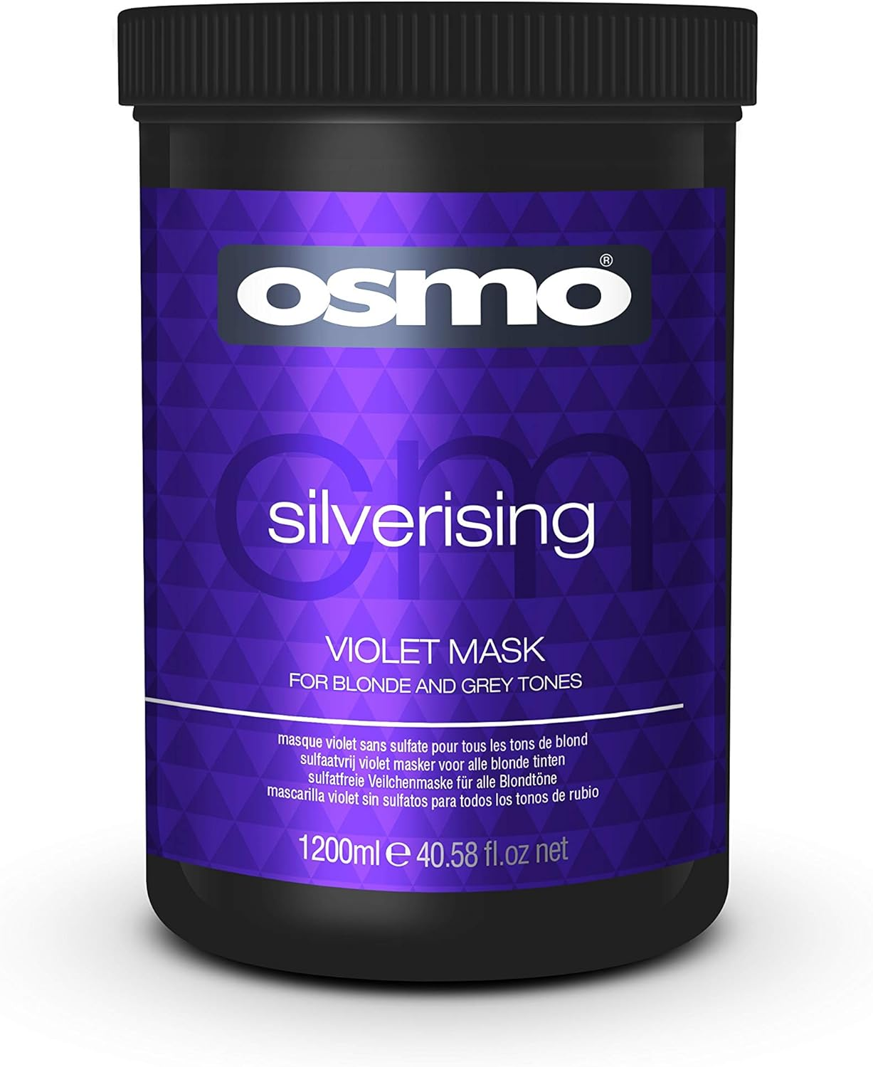 Osmo Silverising Violet Mask (Large1200Ml Tub) for Blonde & Grey Tones. OFFICIAL STOCKISTS