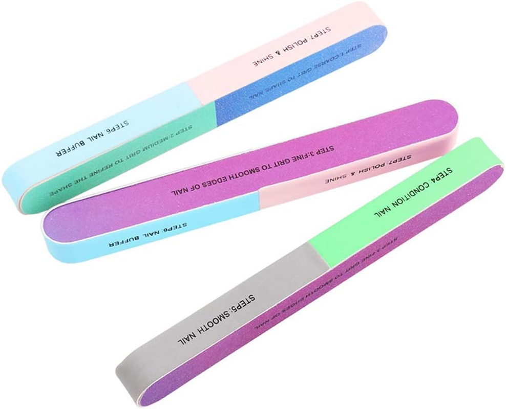 Haofy Multiple Side Nail Art Manicure Tool Grinding Files Buffer Polier, Ideal for Professional Use, Sandstone Material, 12G Weight image number 4
