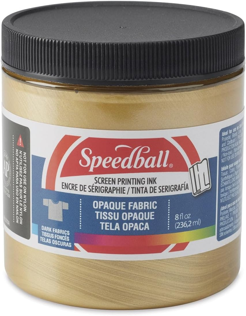 Speedball Opaque Fabric Screen Printing Ink Sherbert, 236Ml, Delivers Vibrant Colours, Superior Coverage, Ideal for Diverse Fabric, Paper and Cardboard Projects image number 1