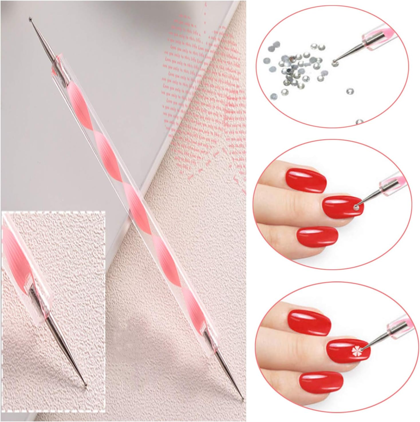 11 Boxes Nail Art Rhinestone Kit - Nail Art Mixed Rhinestone Set, Nail Art Rhinestones Gems Beads Gemstones Colourful Horse Eyes Rhinestone with 1 Tweezers and 1 Rhinestone Picker for Nail DIY Decoration image number 4