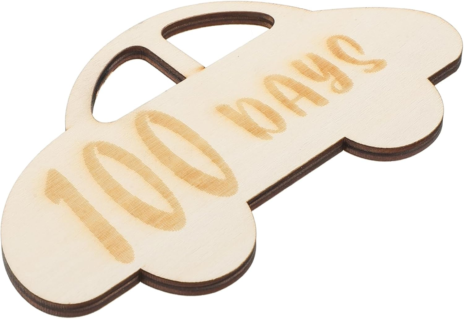 JEWEDECO Decorative Wooden Cards for Growth Record for Shower Photography and Moments Safe Material image number 1