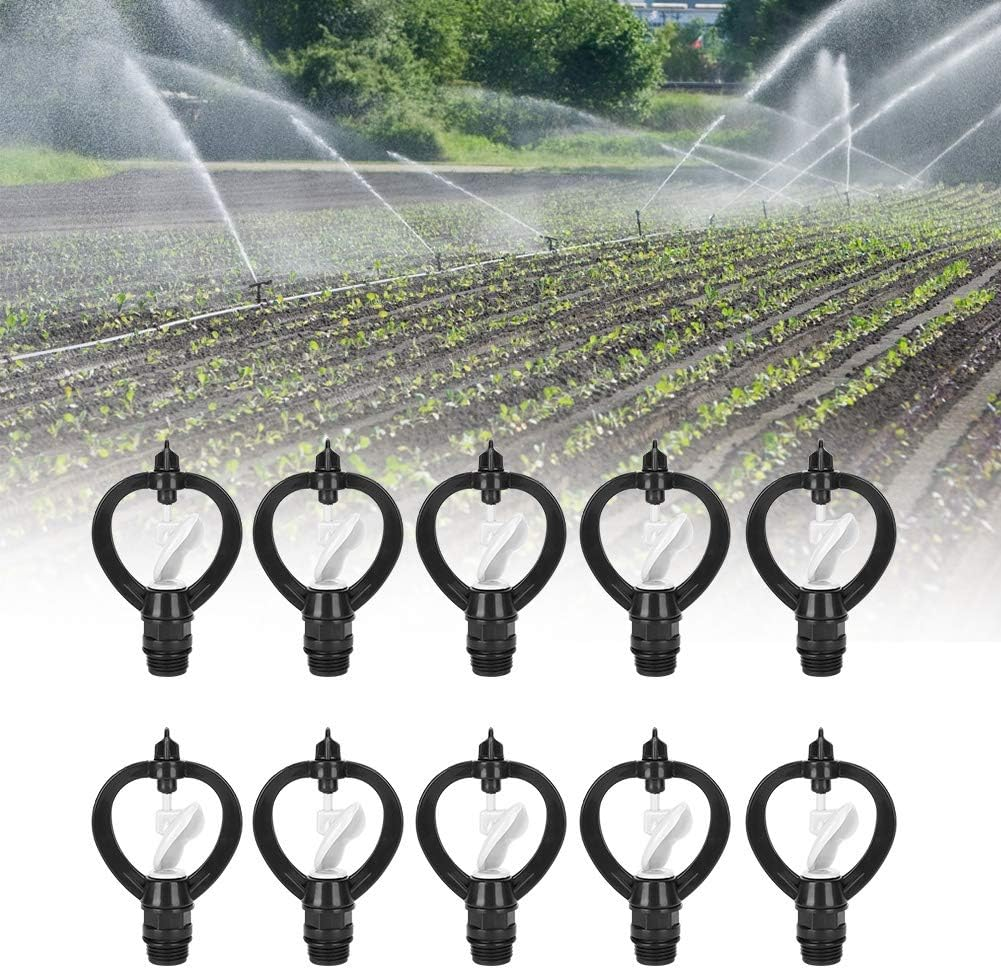 10Pcs Plastic G1/2In Spray Sprinkler Butterflies Rainshaped Nozzle, Agricultural Irrigation Water Spray Misting Nozzle, Sprinkler for Plants Garden & Lawn Irrigation image number 4