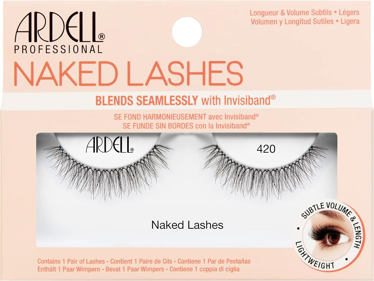 ARDELL Naked Lashes Real Hair Eyelashes, the Original for a Distinctive Look (Style 420) (Without Eyelash Glue) image number 1
