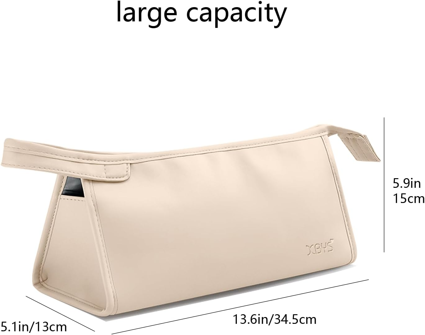 Veki PU Leather Travel Case for Airwrap Styler, Portable Travel Storage Bag for Shark Flexstyle Air Styling & Drying System, Waterproof Carrying Case Organizer Airwrap Styler and Attachments, Beige, - Black image number 7