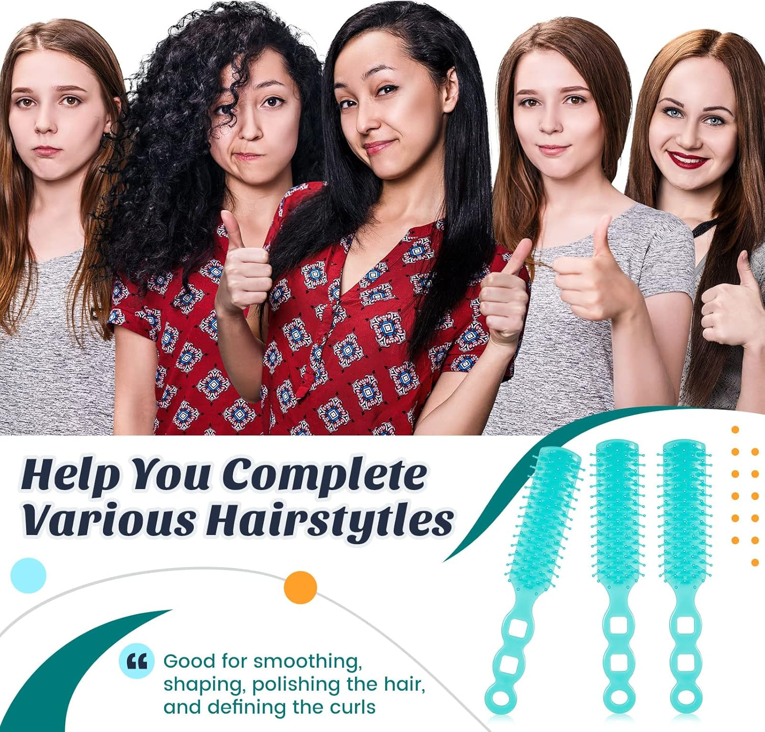 Lauwell 72 Pcs Hair Brushes in Bulk for Homeless, Hair Brush Bulk Nylon Bristles Brush Vent Hair Brush for Curly Wavy Hair Blow Drying Separating Styling Detangling Suitable for Travel Shelter Hotel