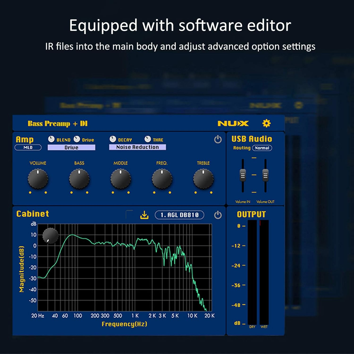 Bass Preamp, Bass Effect, DI Box Effect Pedal, NUX NBP‑5 Electric Bass Preamp+Di Box Effect Pedal Metal Musical Instrument Supplies image number 1