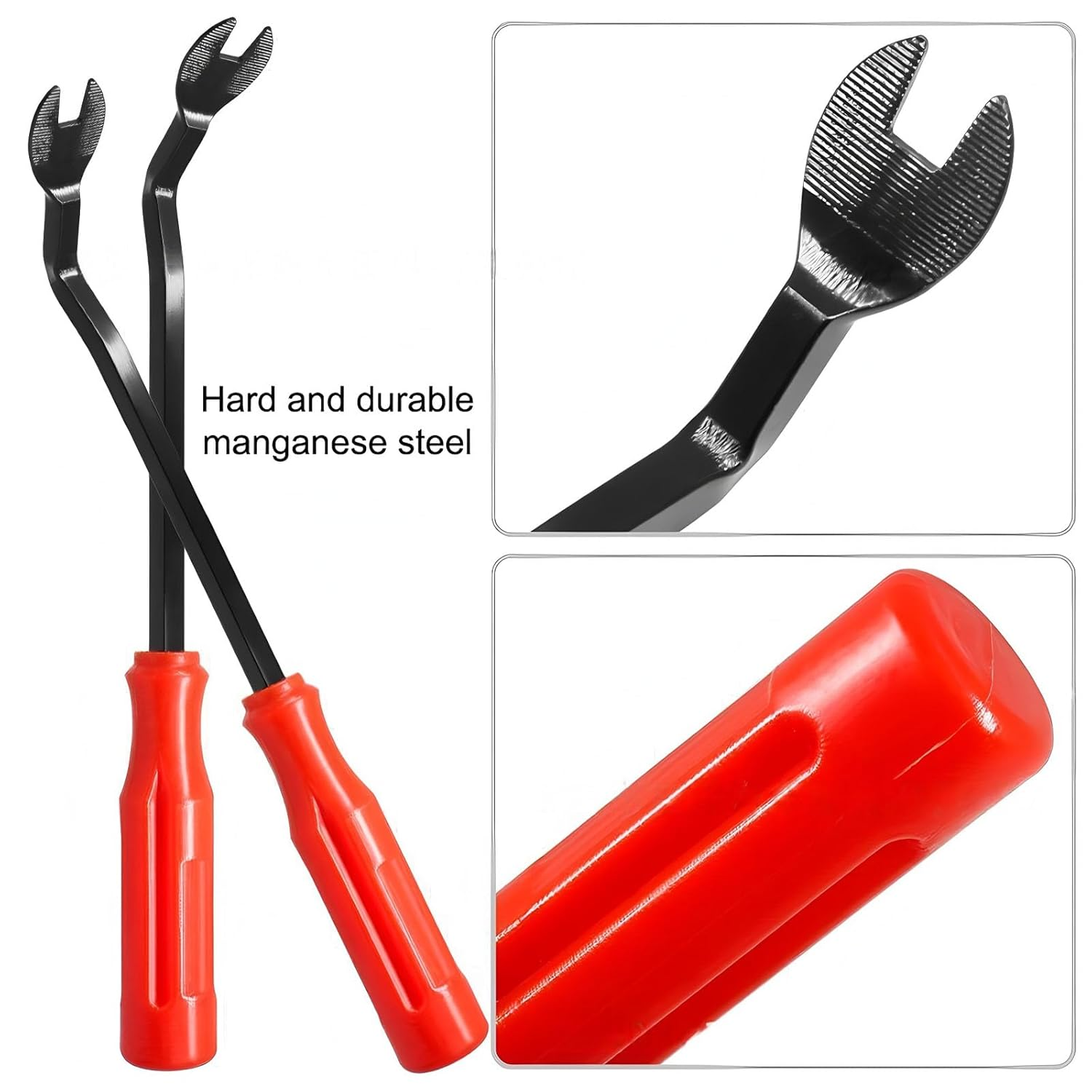 100 PCS Universal Car Retainer Clips Kit,Expansion Screws(6Mm-9,8Mm) 6 Types Auto Door Trim Panel Molding Push Pins, Bumper Fender Fasteners Rivets with Removal Tools for Bumper image number 5