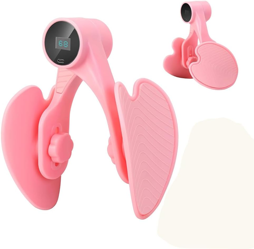 Betterlifewj Butt Trainer. with Counter. Thigh Trainer. Pelvic Floor Muscle Trainer with Figure-8 Resistance Band for Buttocks and Legs, Body Shaping Exercise. (Pink) image number 2