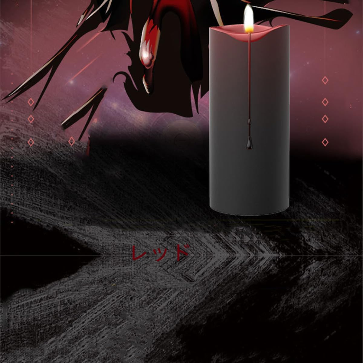 Discoloring Cryogenic Drop Candle, Scented Warming Color Changing Candle (Red) image number 6