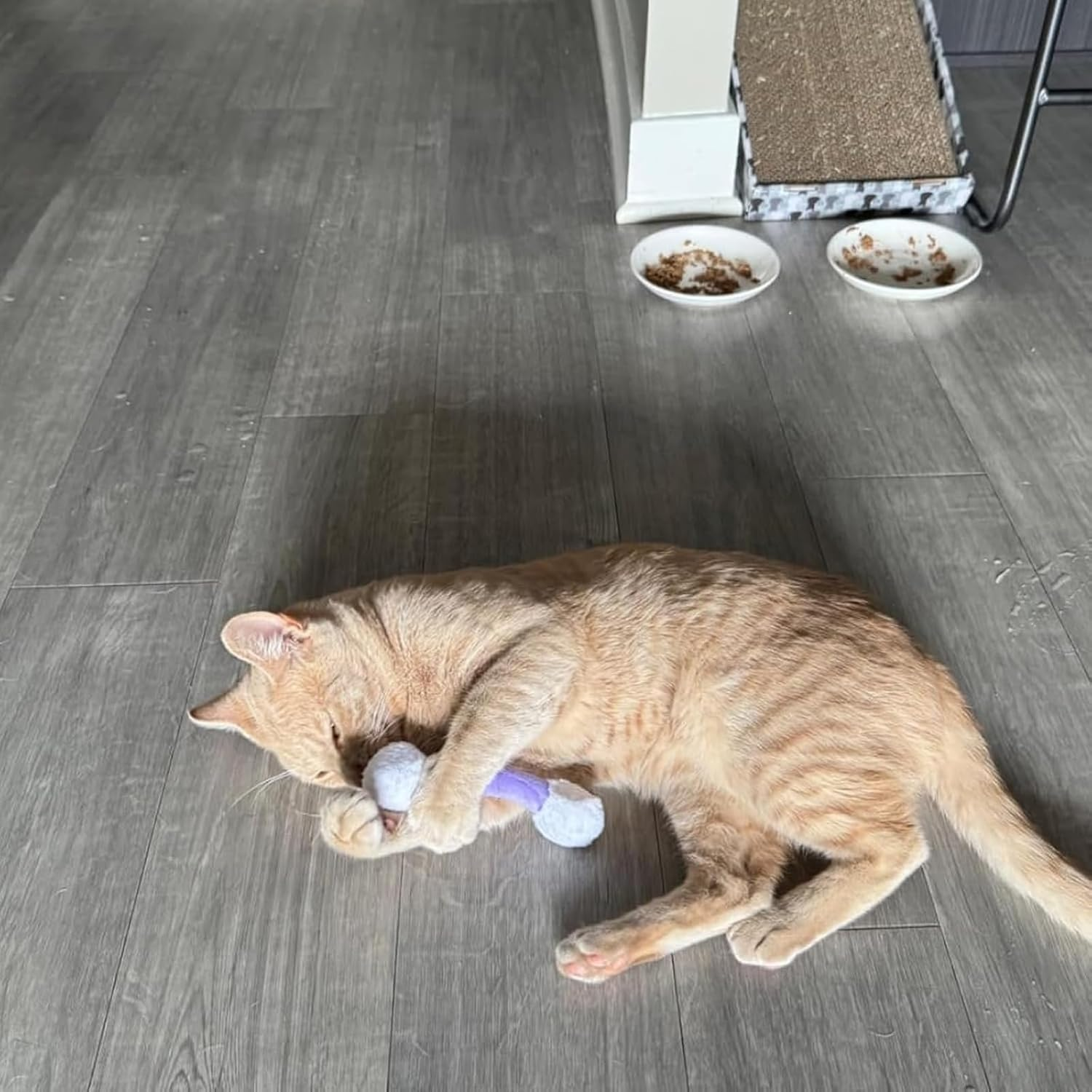 Q Tip Cat Toy, Qtip Cat Toy, Giant Swabs Catnip Toys Set, Interactive Kitty Kick Sticks for Cat Lovers Gift, of 6 Soft Plush Kicker Toys, Sturdy Teething Chew (3Pcs-A) image number 4